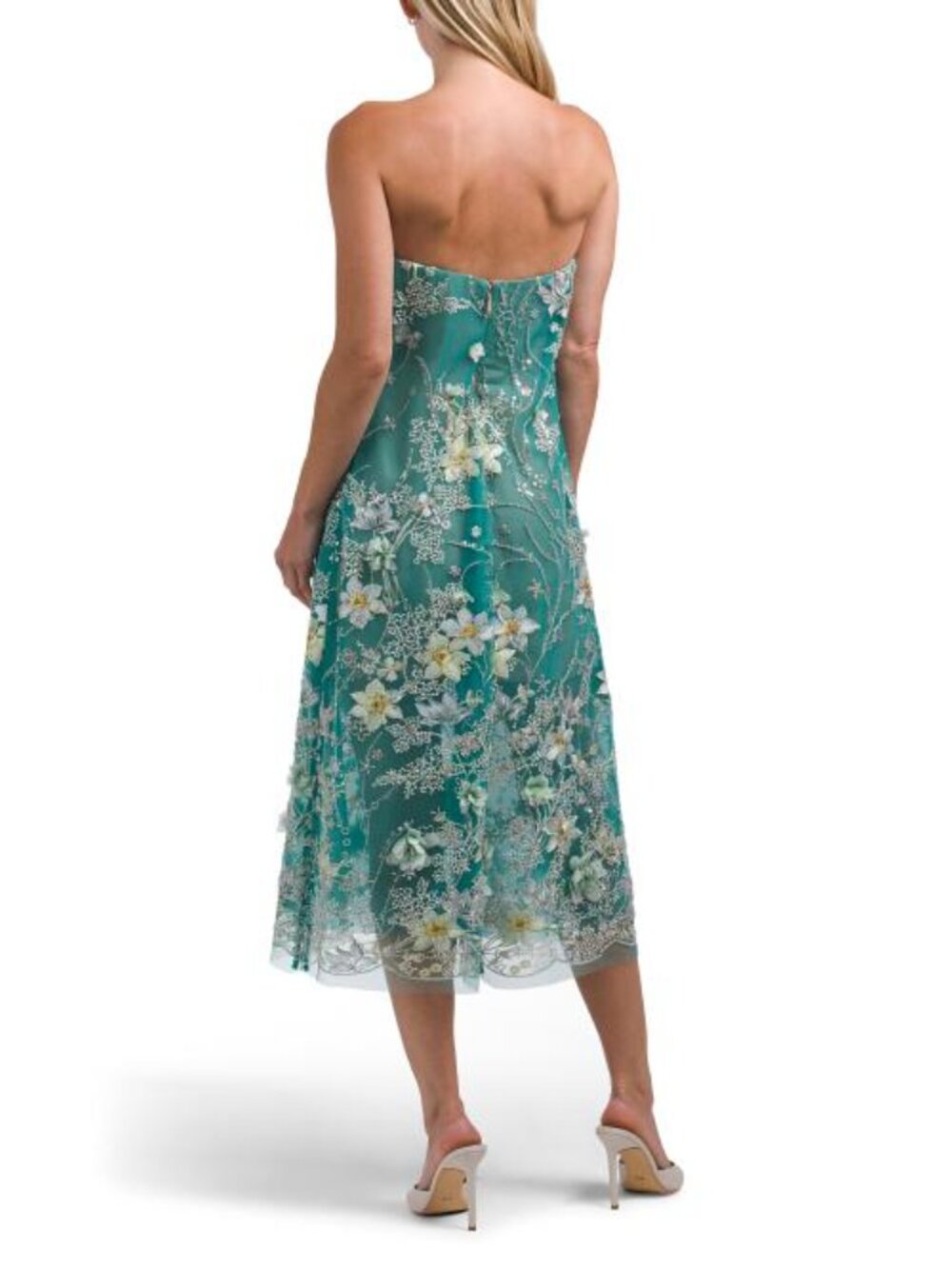 HELSI Strapless Embellished Midi Dress - Picture 2 of 5